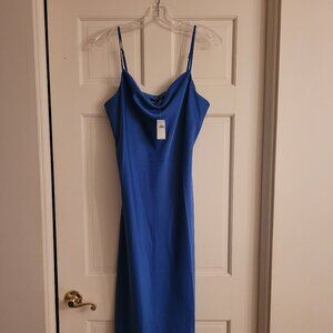 NWT Banana Republic Cowl-Neck Satin Slip Dress, size Large
